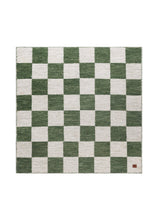 Chessie Smaragdgrön Kvadrat - Handvävd Ullmatta - KM Home | Mattfabriken