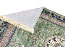 Casablanca Medallion Grön - Konstsilkesmatta - K/M Carpets | Mattfabriken