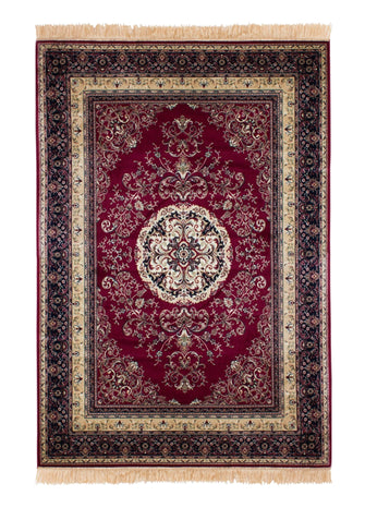 Casablanca Medallion Röd - Konstsilkesmatta - K/M Carpets | Mattfabriken