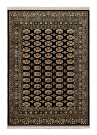 Teheran Boccara Svart - Tvättbar matta - Viskoslook - K/M Carpets | Mattfabriken