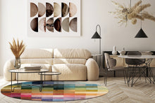 Insignia Cube Multi - Rund Ullmatta - K/M Carpets | Mattfabriken