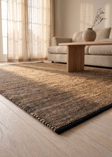 Kavali Natur/Svart - Jutematta - KM Home | Mattfabriken