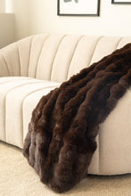 Pläd Bubble Brun - Pläd med Pälskänsla - KM Home | Mattfabriken