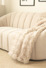 Pläd Bubble Natur - Pläd med Pälskänsla - KM Home | Mattfabriken