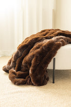 Pläd Bubble Brun - Pläd med Pälskänsla - KM Home | Mattfabriken