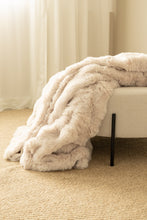 Pläd Bubble Natur - Pläd med Pälskänsla - KM Home | Mattfabriken