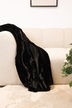 Pläd Heaven Svart - Pläd med Pälskänsla - KM Home | Mattfabriken