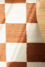 Nordic Check Terracotta - Handvävd Ullmatta - KM Home | Mattfabriken