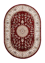 Dubai Medallion Röd - Oval Matta - K/M Carpets | Mattfabriken