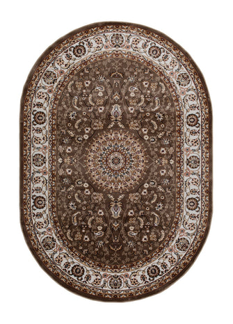 Dubai Medallion Champagne - Oval Matta - K/M Carpets | Mattfabriken