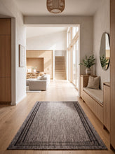 Madrid Frame Antracit - Flatvävd Matta - KM Home | Mattfabriken
