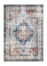 Tarfaya Medallion Multi - Tvättbar Rund Matta - K/M Carpets | Mattfabriken