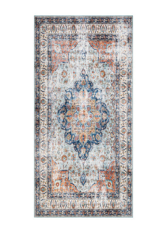 Tarfaya Medallion Multi - Tvättbar Gångmatta - K/M Carpets | Mattfabriken