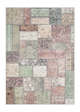 Tarfaya Patch Grön - Tvättbar Rund Matta - K/M Carpets | Mattfabriken