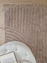 Marocko Lines Linne - Bomullsmatta - K/M Carpets | Mattfabriken