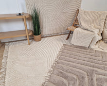 Marocko Abstrakt Linne - Bomullsmatta - K/M Carpets | Mattfabriken