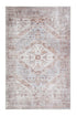 Kashan Moud Creme/Blå - Tvättbar Bomullsmatta - K/M Carpets | Mattfabriken