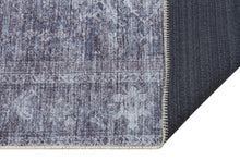 Kashan Mashad Blå - Tvättbar Bomullsmatta - K/M Carpets | Mattfabriken