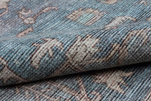 Saveh Mashad Blå - Tvättbar Bomullsmatta - K/M Carpets | Mattfabriken