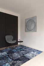 Shiraz Patch Blå - Chenillematta - K/M Carpets | Mattfabriken