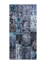 Shiraz Patch Blå - Chenillematta - K/M Carpets | Mattfabriken