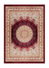 Bordeaux Medallion Röd - Tvättbar Polyestermatta - K/M Carpets | Mattfabriken