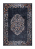 Bordeaux Kashan Charcoal - Tvättbar Polyestermatta - K/M Carpets | Mattfabriken