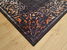 Bordeaux Kashan Charcoal - Tvättbar Polyestermatta - K/M Carpets | Mattfabriken