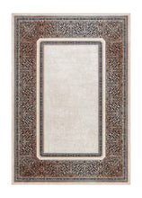 Bordeaux Frame Creme - Tvättbar Polyestermatta - K/M Carpets | Mattfabriken