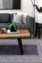 Bordeaux Frame Charcoal - Tvättbar Polyestermatta - K/M Carpets | Mattfabriken