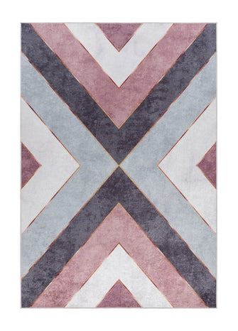 Rome Modern Rosa - Tvättbar Polyestermatta - K/M Carpets | Mattfabriken