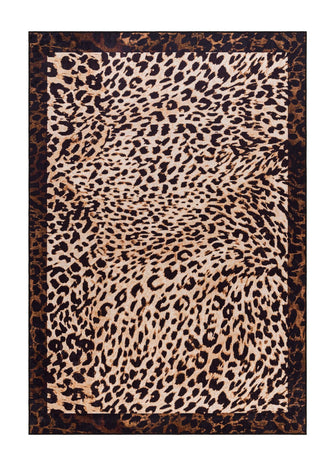 Rome Leopard Guld - Tvättbar Polyestermatta - K/M Carpets | Mattfabriken