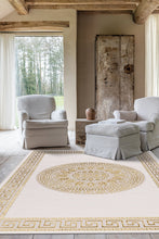 Ankara Ornament Creme/Guld - Modern Matta - K/M Carpets | Mattfabriken