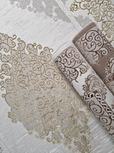 Ankara Medallion Creme/Guld - Modern Matta - K/M Carpets | Mattfabriken