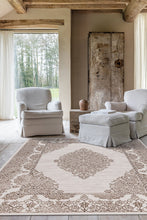 Ankara Medallion Creme/Koppar - Modern Matta - K/M Carpets | Mattfabriken