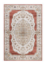 Dolce Medallion Röd - Tvättbar Matta - K/M Carpets | Mattfabriken