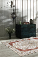 Dolce Medallion Röd - Tvättbar Matta - K/M Carpets | Mattfabriken