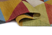 Electra Kon Dark Multi - Handvävd Ullmatta - KM Home | Mattfabriken