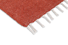 Line Terracotta - Handvävd Bomullsmatta - KM Home | Mattfabriken