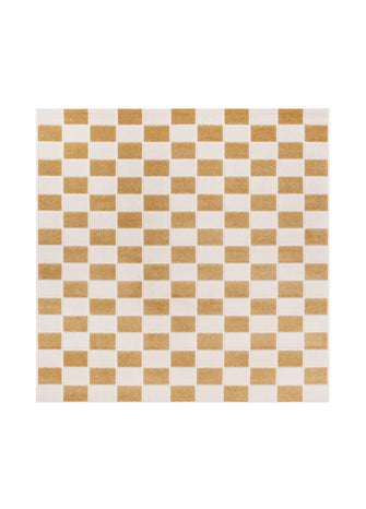 Hawaii Chess Gul Kvadrat - Indoor/Outdoor - KM Home | Mattfabriken