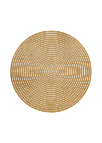 Hawaii Circle Gul - Rund Matta - KM Home | Mattfabriken
