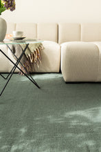 Molly Smaragdgrön - Kvadratisk Ullmatta - KM Home | Mattfabriken