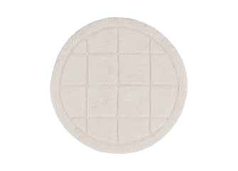 Square Creme Rund - Badrumsmatta - KM Home | Mattfabriken