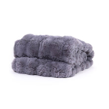 Pläd Bubble Grå - Pläd med Pälskänsla - KM Home | Mattfabriken