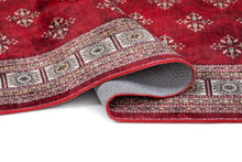 Tarfaya Lahori Röd - Tvättbar Gångmatta - KM Home | Mattfabriken