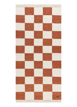 Nordic Check Terracotta - Handvävd Gångmatta - KM Home | Mattfabriken