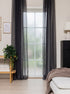 Felicia Grafit 240 cm - Gardin 2-pack - KM Home | Mattfabriken