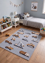 Play Wheels Grå - Barnmatta - KM Home | Mattfabriken