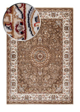 Dubai Medallion Champagne - Oval Matta - K/M Carpets | Mattfabriken