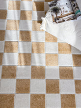 Hawaii Chess Gul Kvadrat - Indoor/Outdoor - KM Home | Mattfabriken